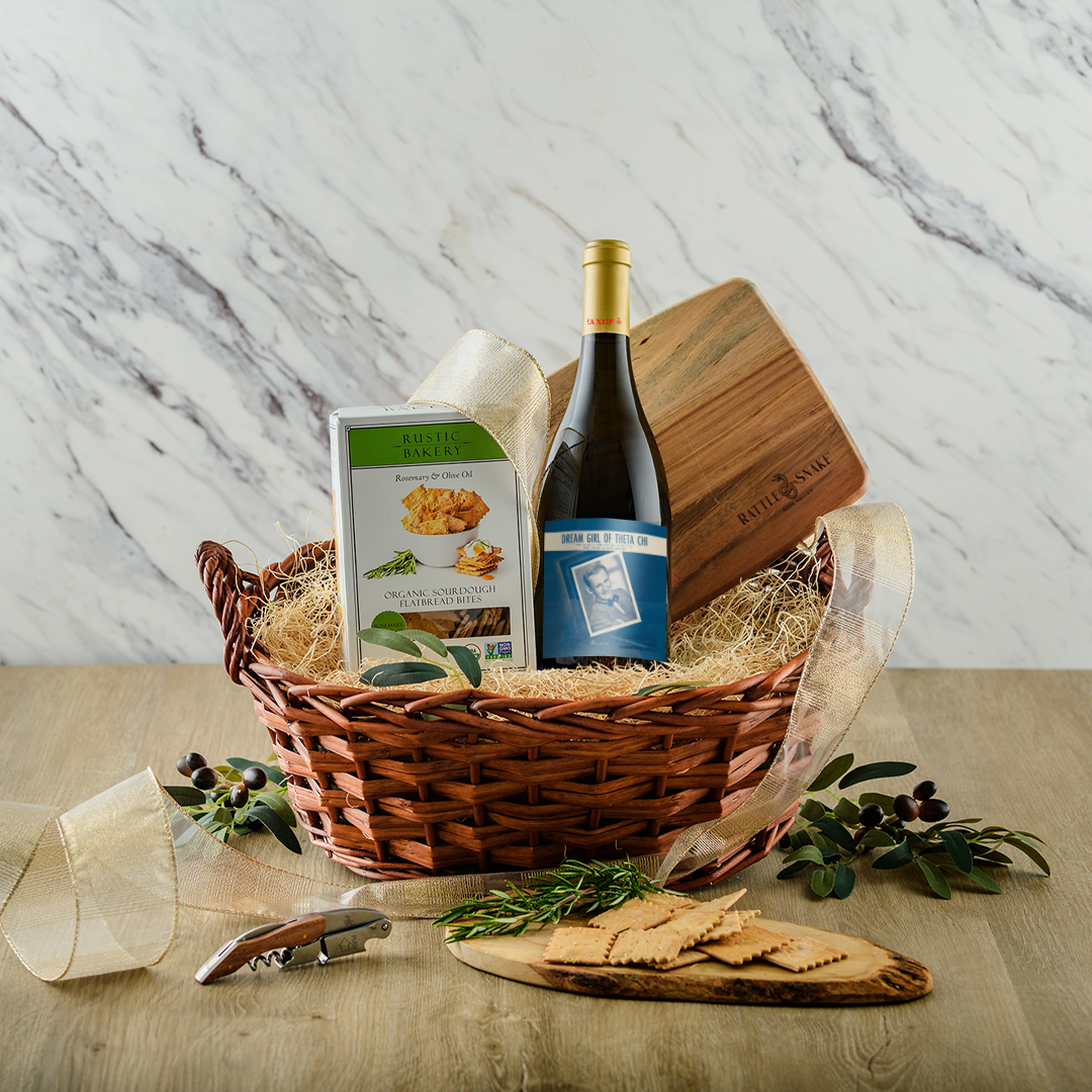 Signature White Gift Basket