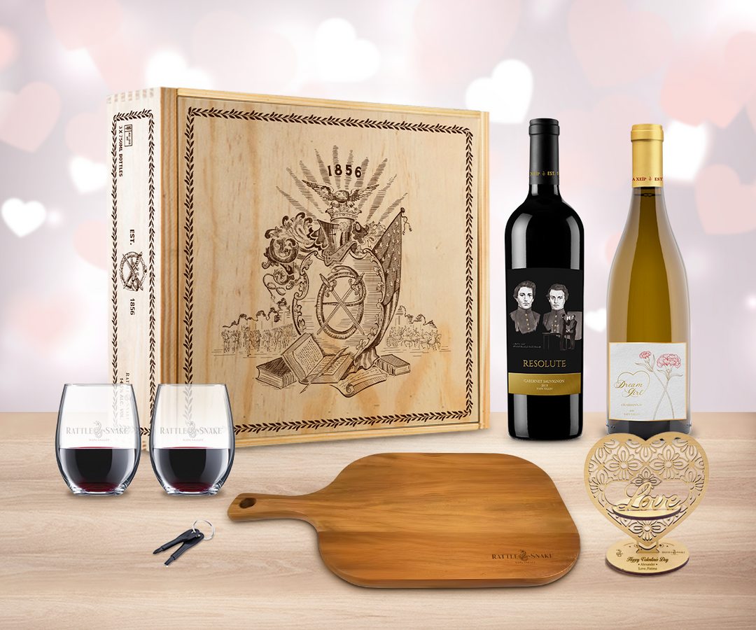 Valentine Red & White Wine "Toast" Gift Set