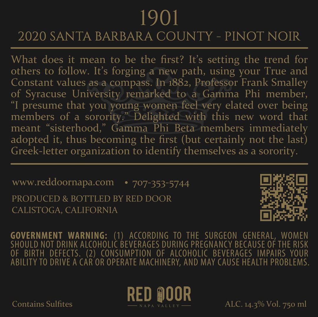 1901 - 2020 Pinot Noir - Santa Barbara County