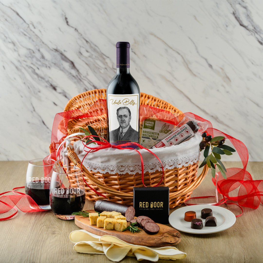 Deluxe Red Picnic Basket