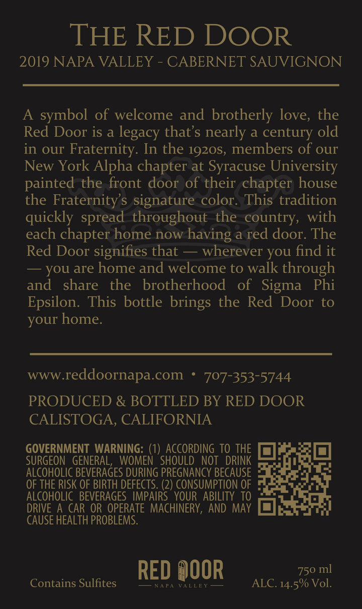 Red Door - 2019 Cabernet Sauvignon - Napa Valley