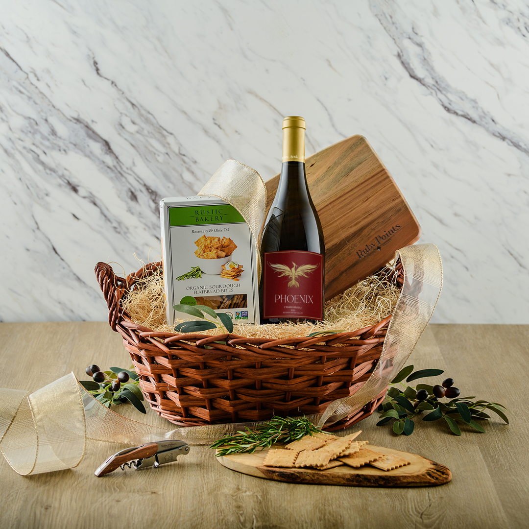 Signature White Gift Basket