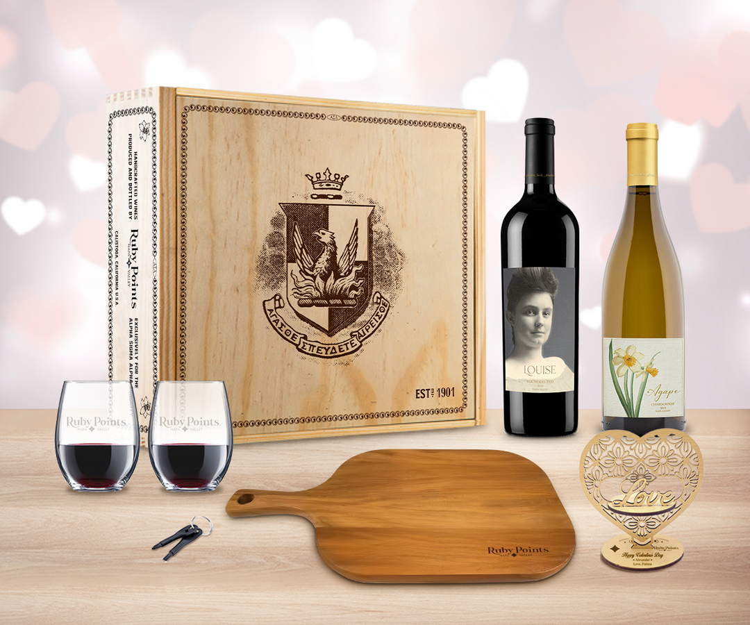 Valentine Red & White Wine "Toast" Gift Set