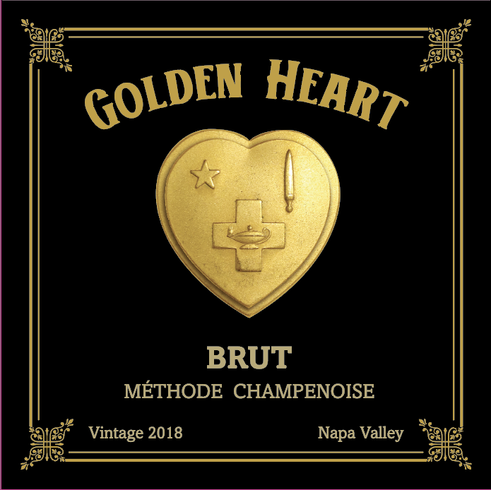 Golden Heart - 2018 Sparkling Brut -  Méthode Champenoise - Napa Valley