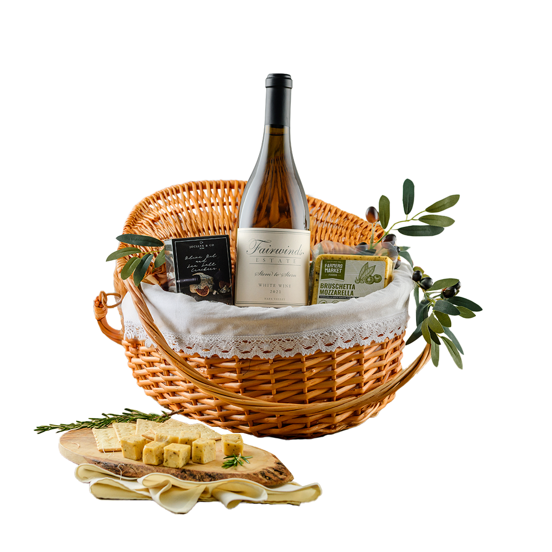 Signature White Gift Basket