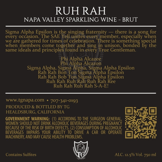 Ruh Rah - Sparkling Brut – Méthode Champenoise - Napa Valley