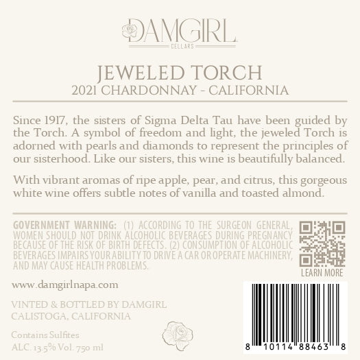 Jeweled Torch - 2021 Chardonnay - California