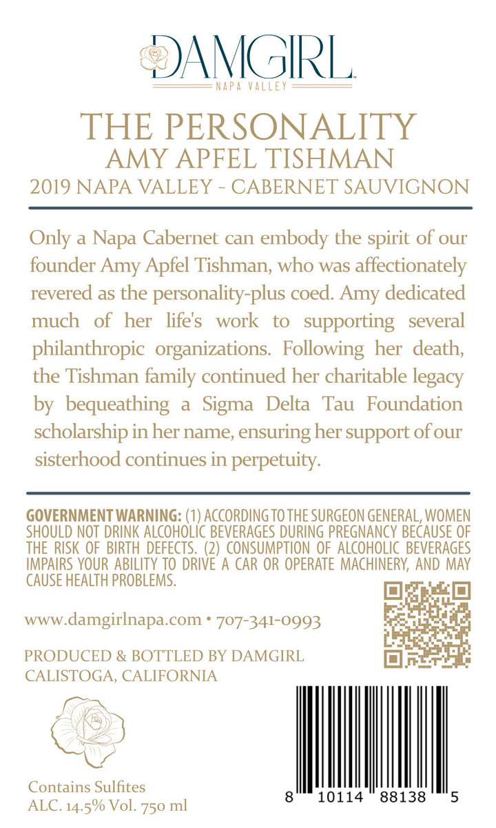 The Personality Amy - 2019 Cabernet Sauvignon - Napa Valley