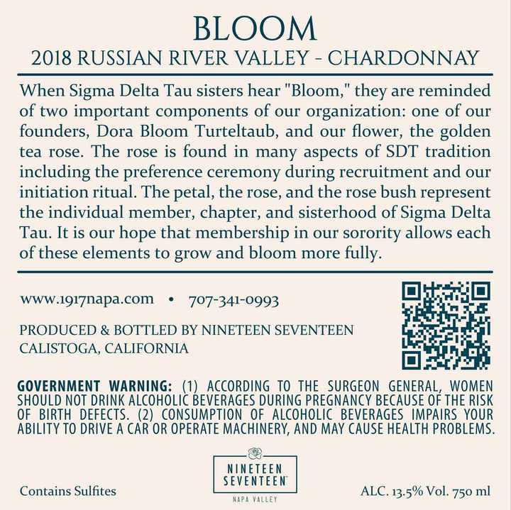 Bloom - 2018 Chardonnay - Russian River Valley