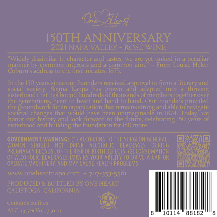 150th - 2021 Rosé - Napa Valley