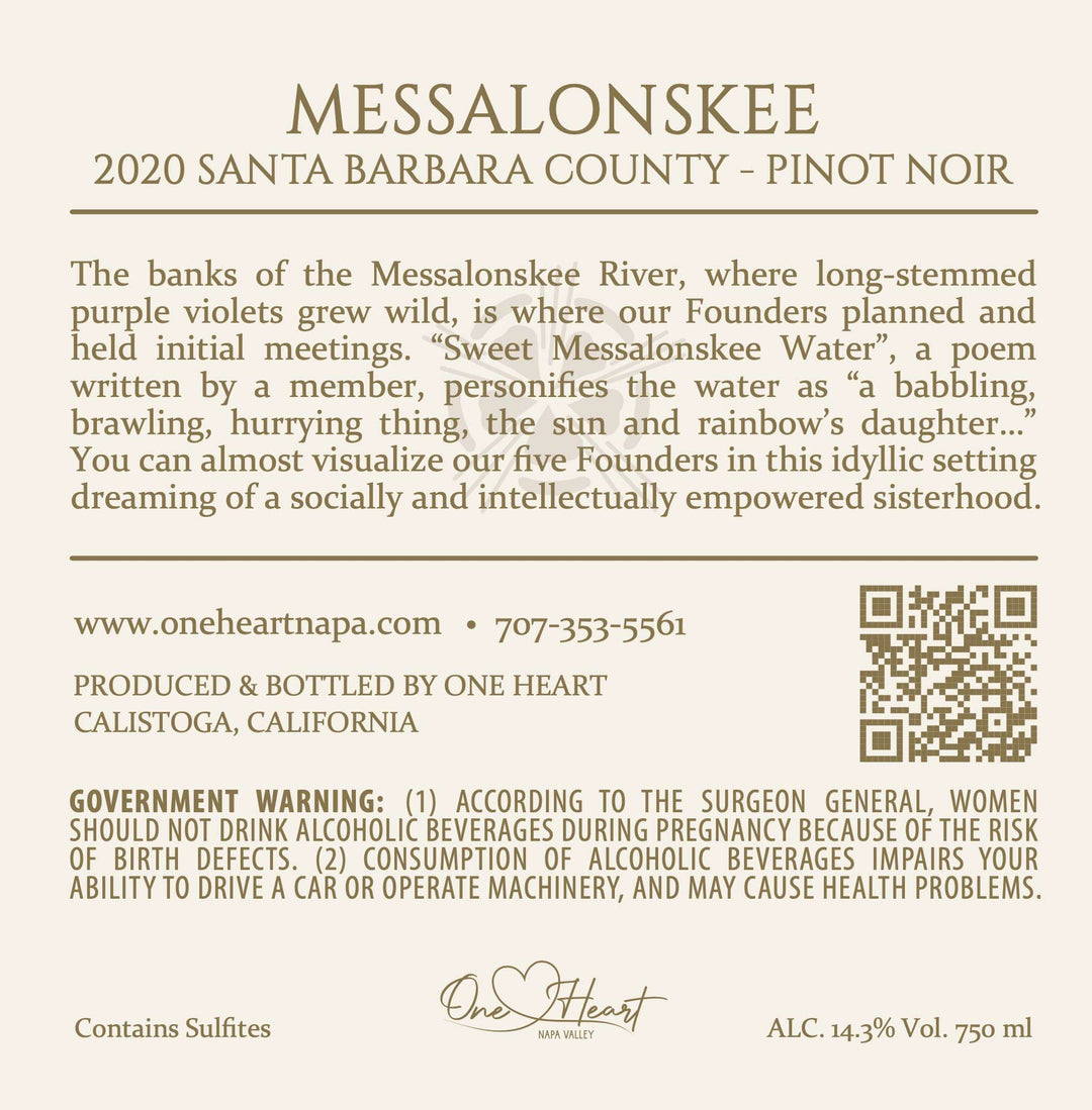 Messalonskee - 2020 Pinot Noir - Santa Barbara County