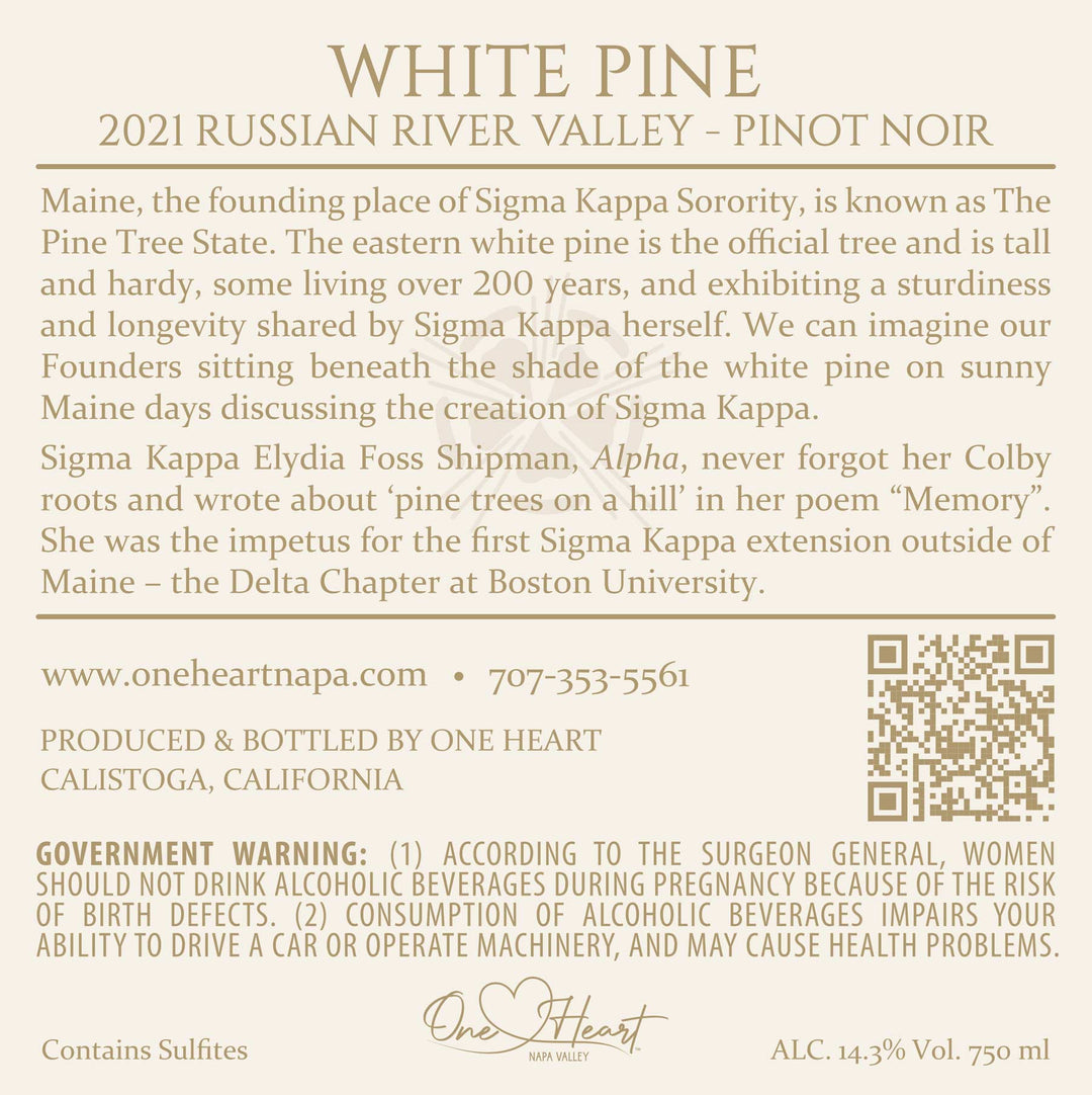 White Pine - 2021 Pinot Noir - Russian River Valley