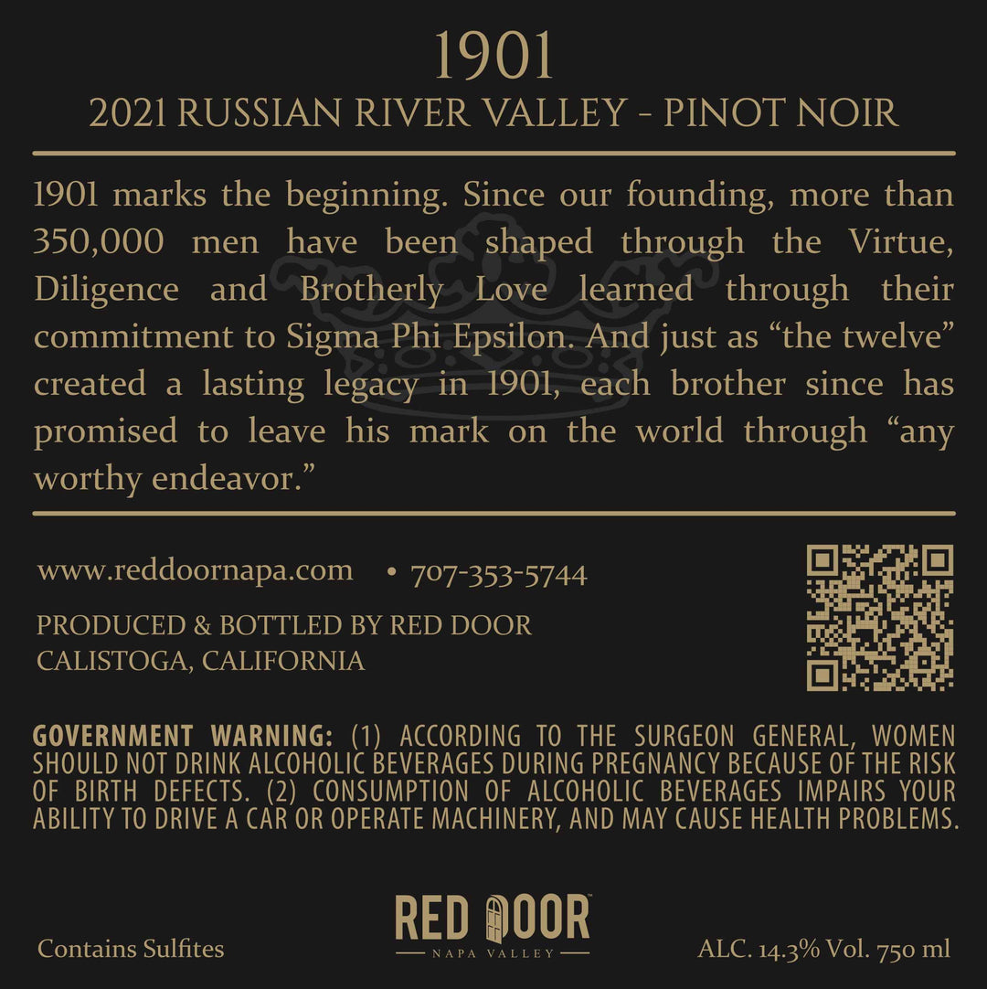 1901 - 2021 Pinot Noir - Russian River Valley