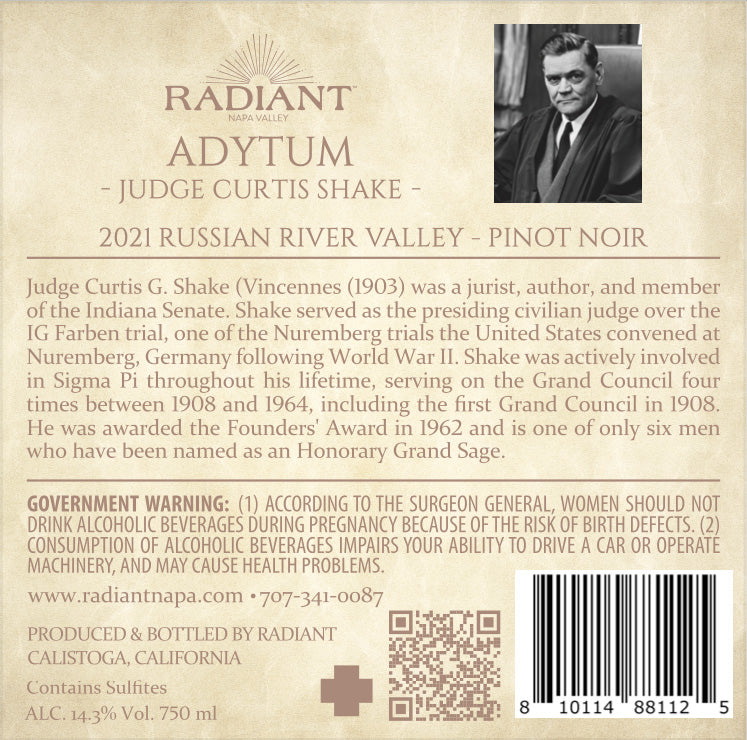 Adytum - 2021 Pinot Noir - Russian River Valley