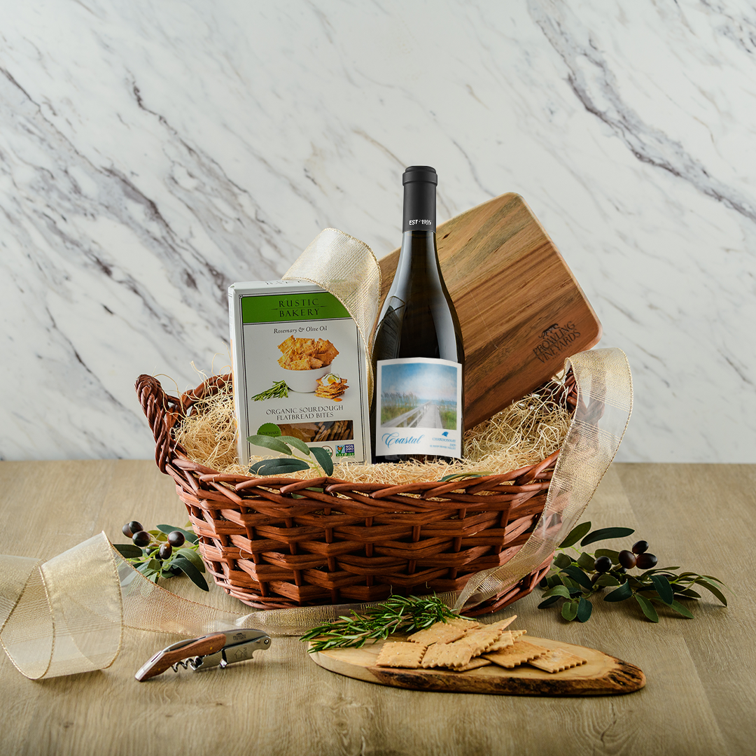 Signature White Gift Basket