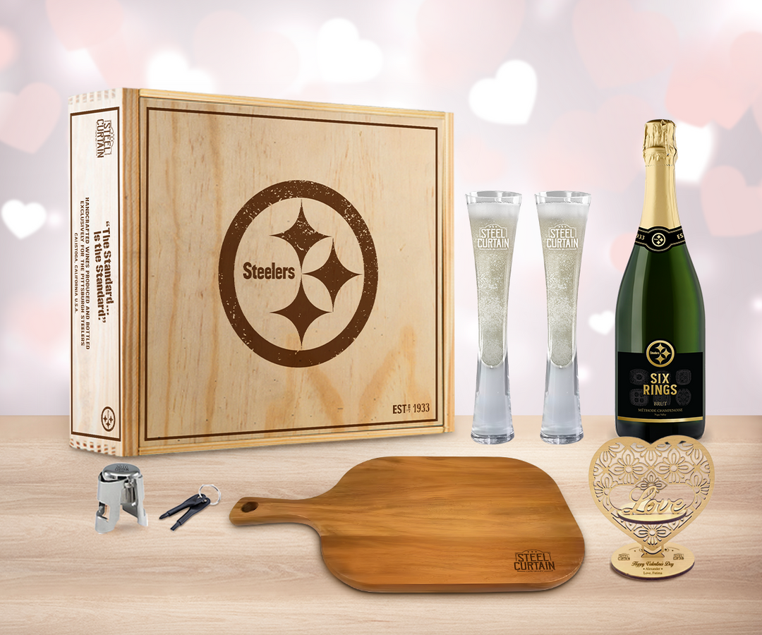 Valentine Sparkling Wine "Cheers" Gift Set