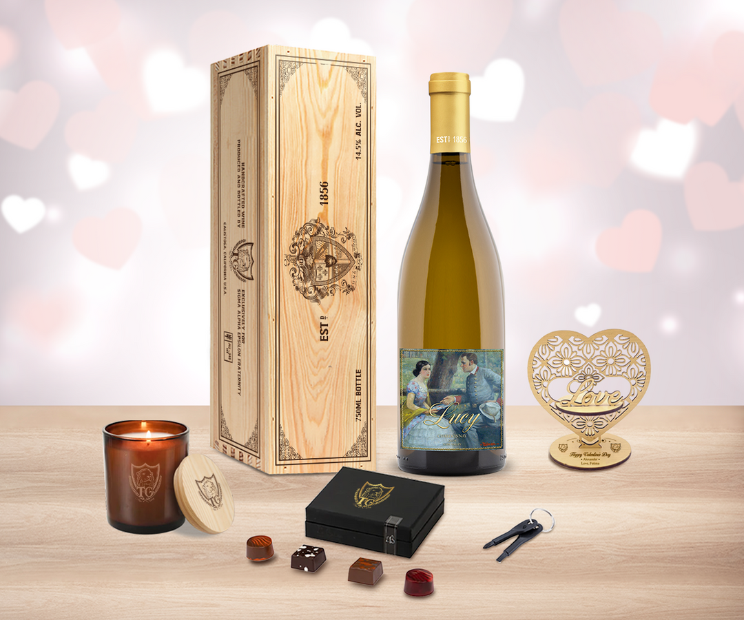 Valentine White Wine "Love" Gift Set