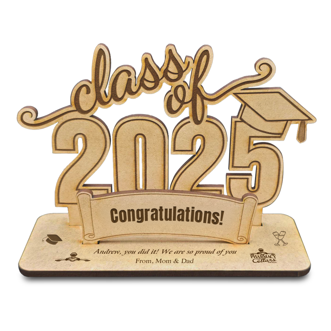 3D Wood Card - Graduation