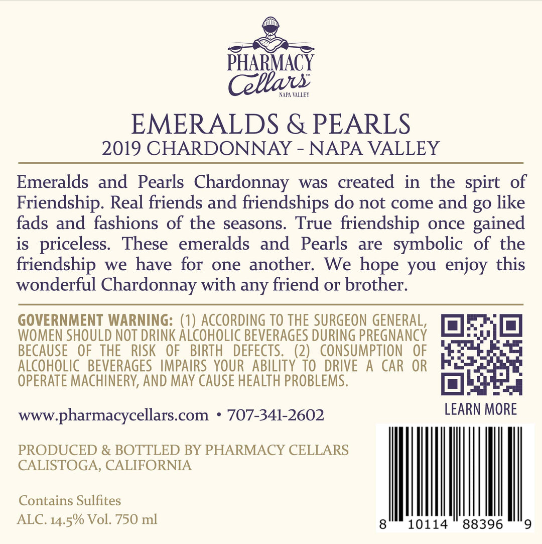 Emeralds & Pearls - 2019 Chardonnay - Napa Valley