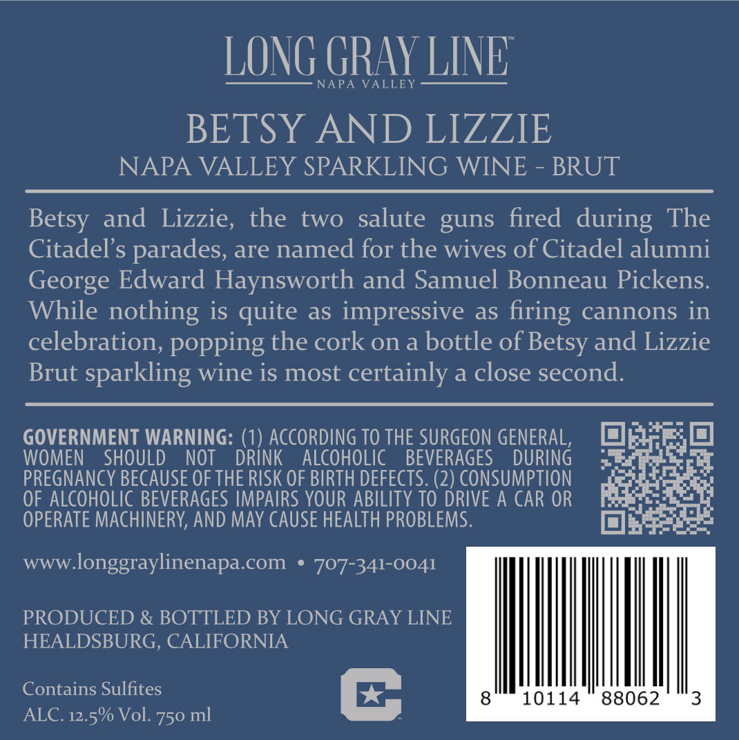 Betsy and Lizzie - Sparkling Brut -Méthode Champenoise - Napa Valley