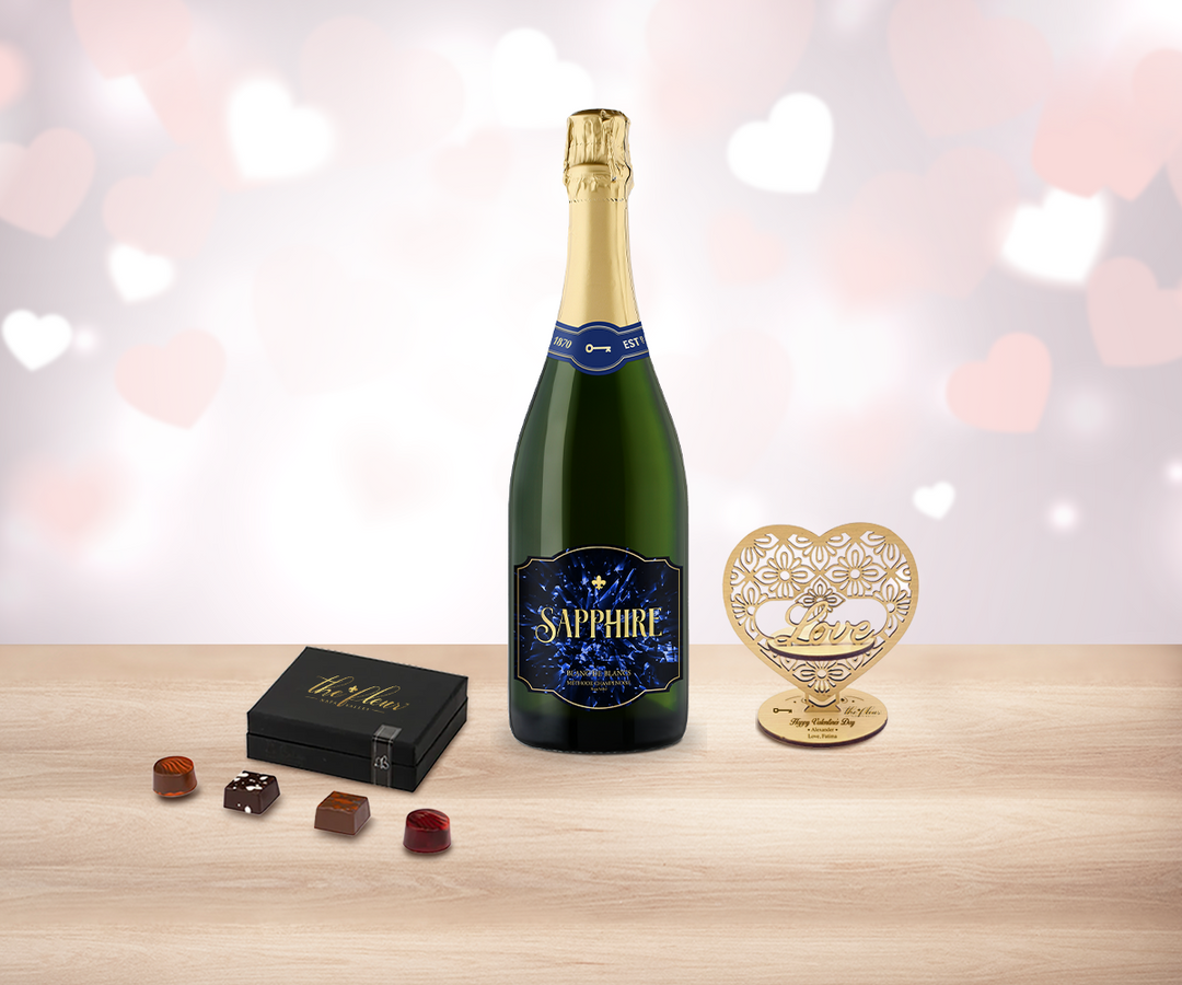 Valentine Sparkling Wine & Truffles Delight