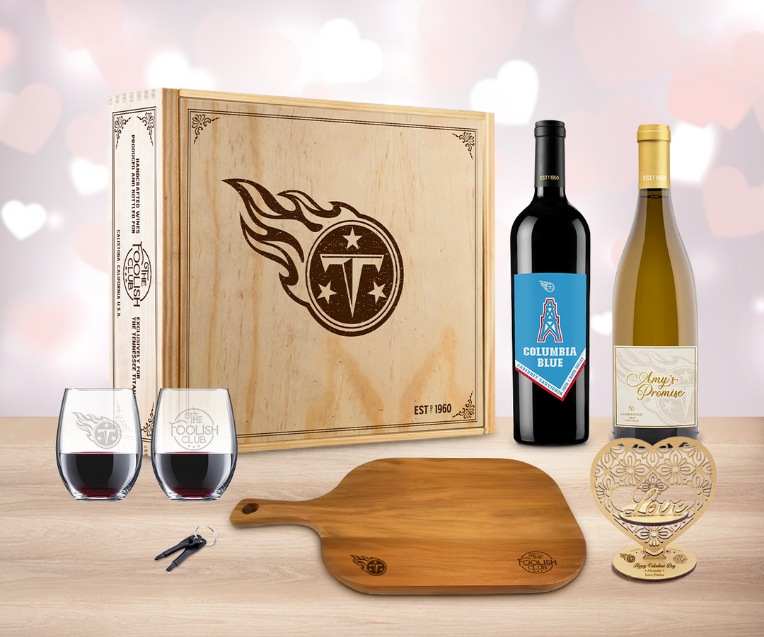 Valentine Red & White Wine "Toast" Gift Set