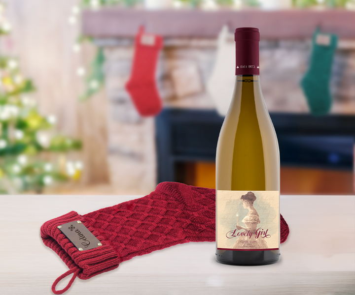 Personalized Christmas Stocking & Sip