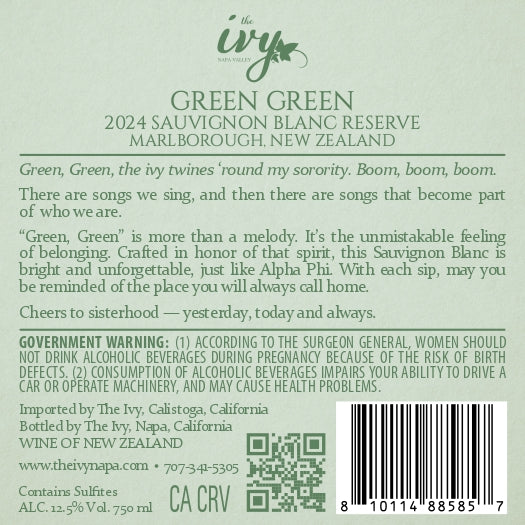 Green Green - 2024 Sauvignon Blanc - New Zealand