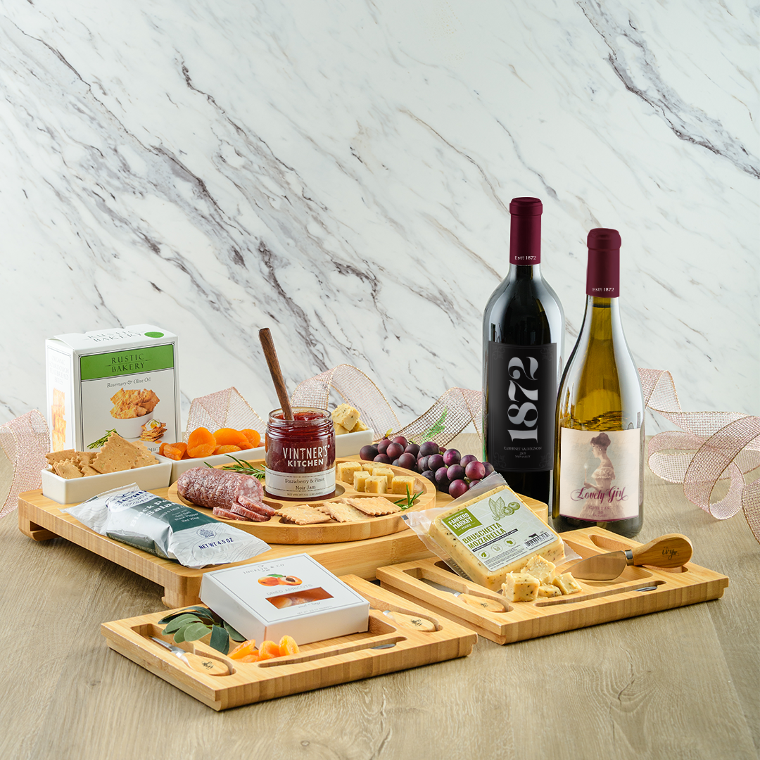 Premium Red & White Charcuterie Board