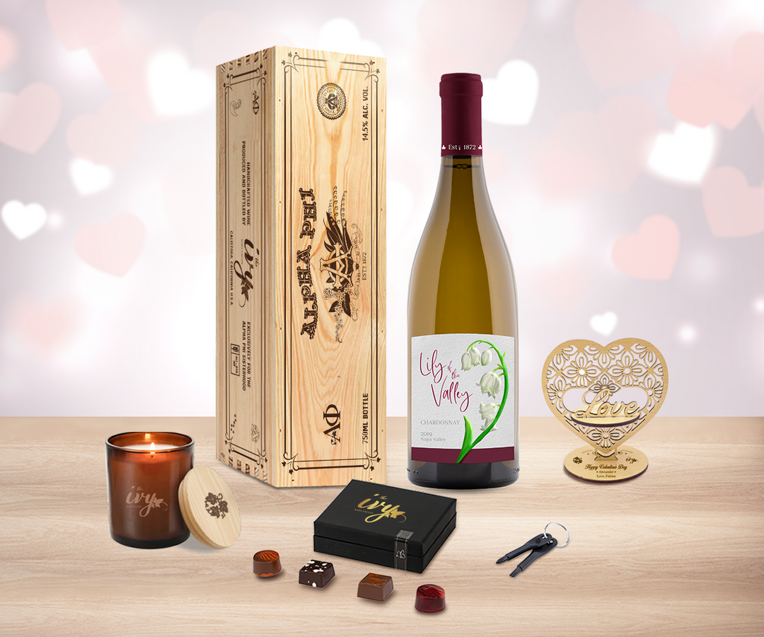 Valentine White Wine "Love" Gift Set