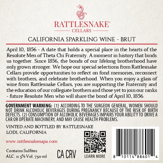 Rattlesnake Cellars - Sparkling Brut - California