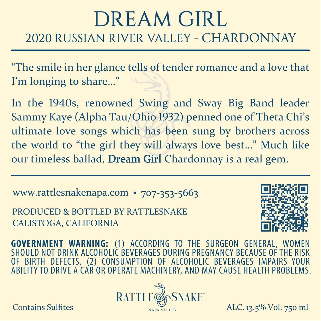 Dream Girl - 2020 Chardonnay - Russian River Valley