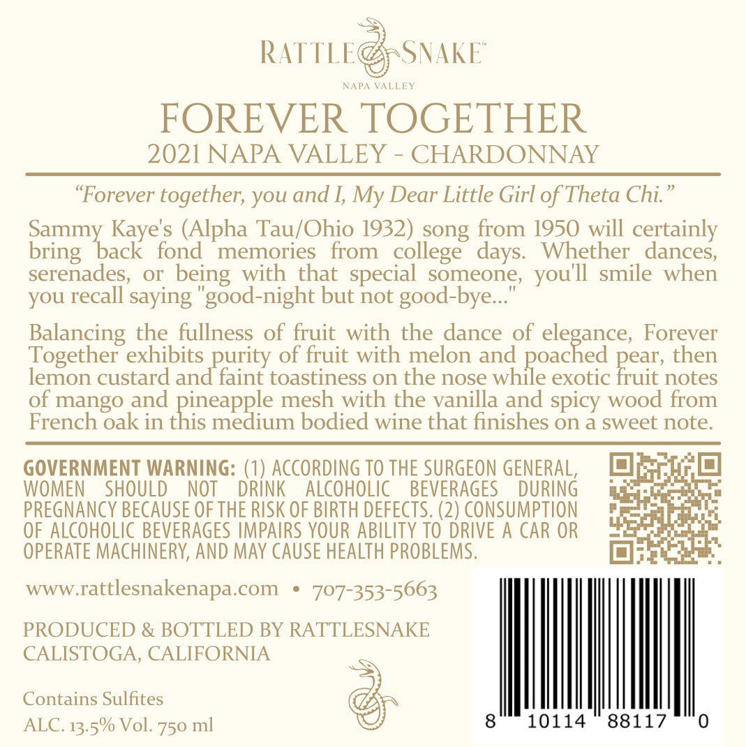 Forever Together - 2021 Chardonnay - Napa Valley