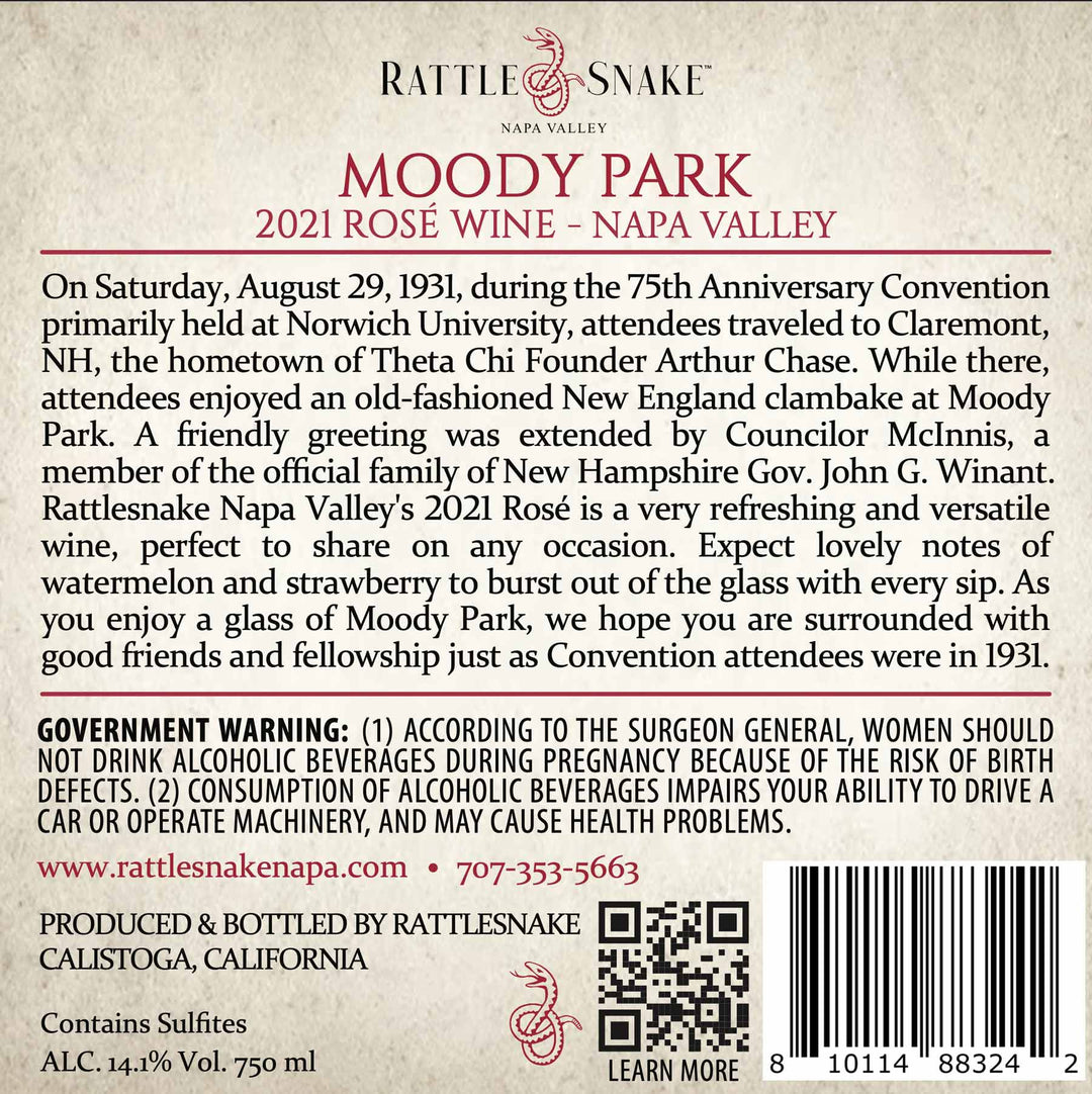 Moody Park - 2021 Rosé - Napa Valley