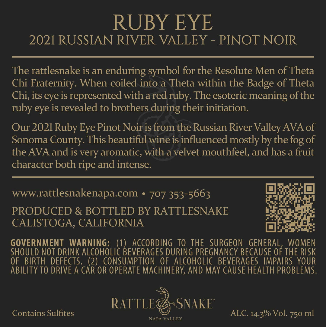 Ruby Eye - 2021 Pinot Noir - Russian River Valley