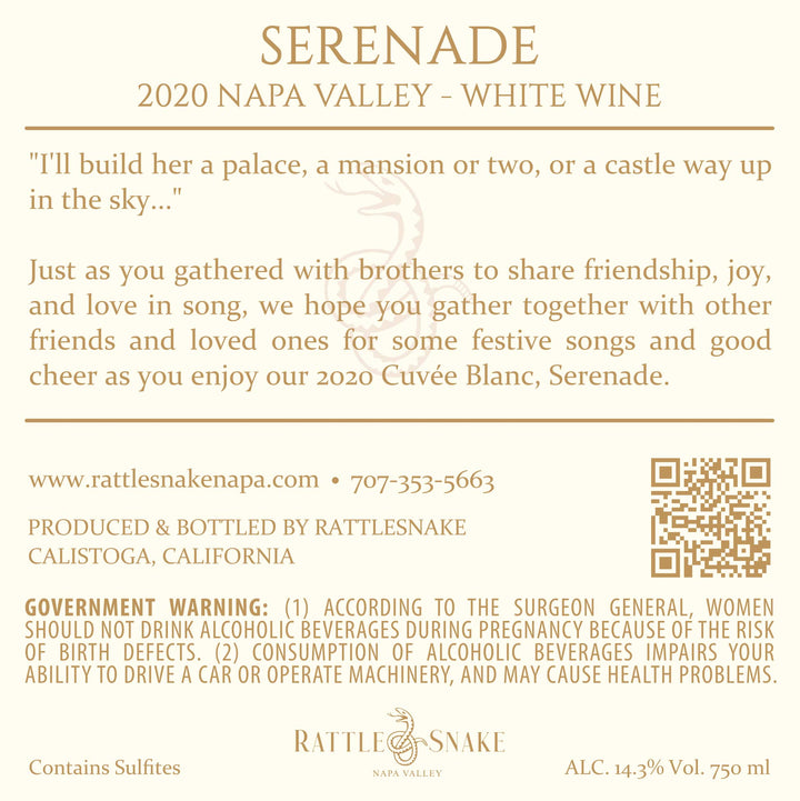 Serenade - 2020 Cuvée Blanc - Napa Valley