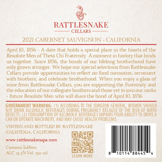 Rattlesnake Cellars - 2021 Cabernet Sauvignon - California