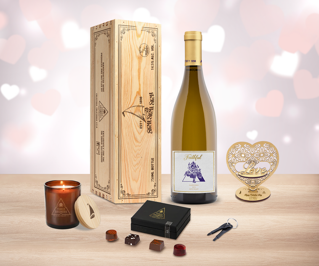 Valentine White Wine "Love" Gift Set