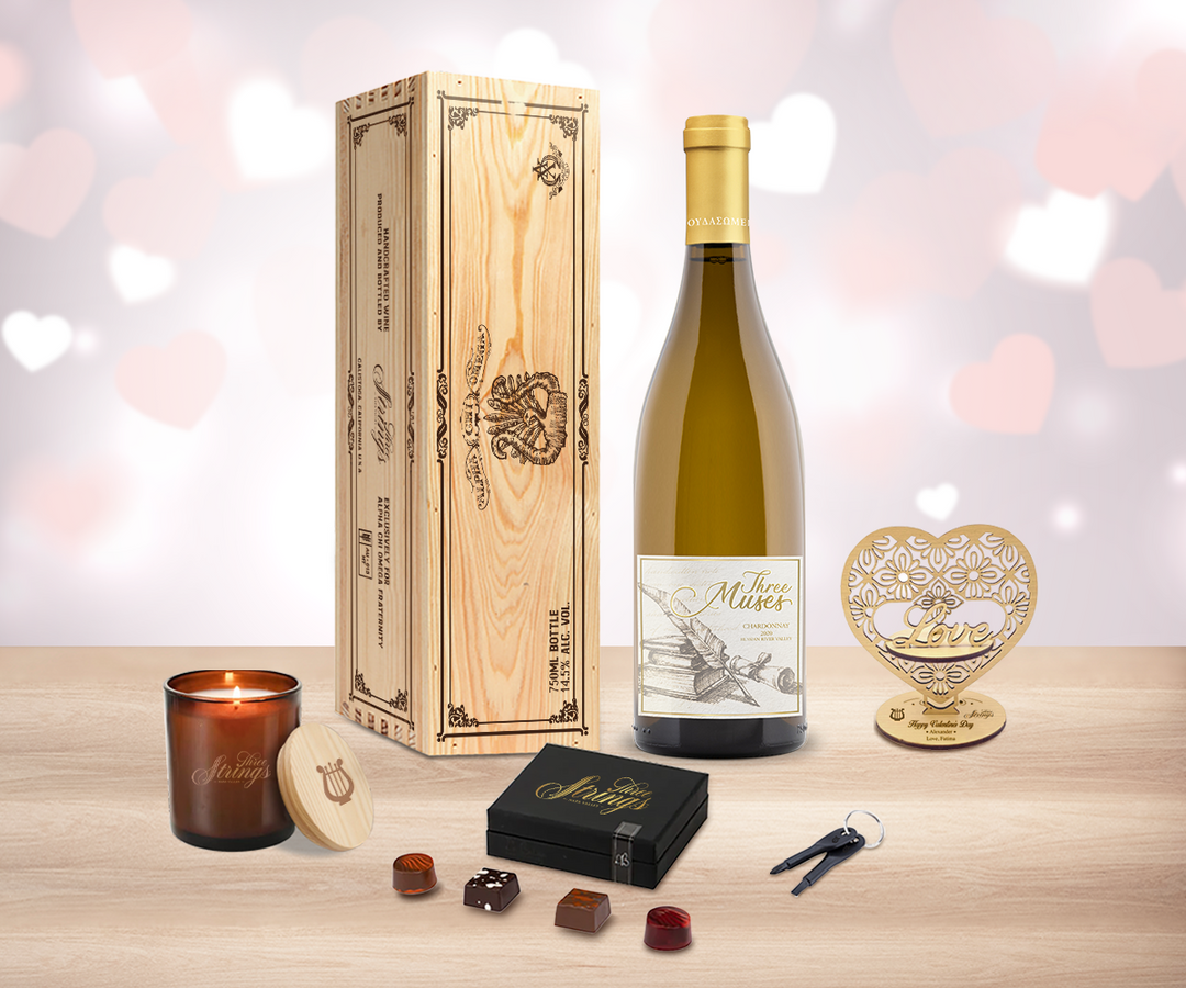 Valentine White Wine "Love" Gift Set