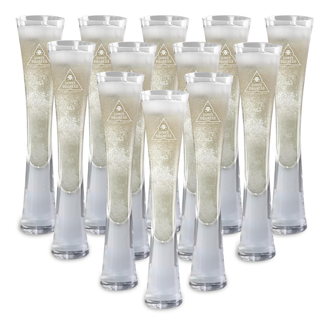 Hand Blown Artisan Crafted Champagne Flute