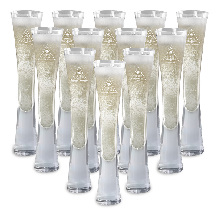 Hand Blown Artisan Crafted Champagne Flute