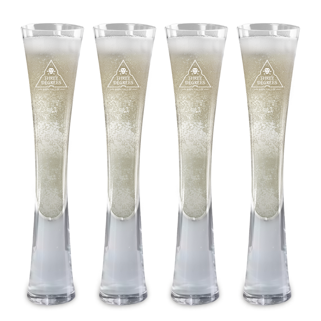 Hand Blown Artisan Crafted Champagne Flute