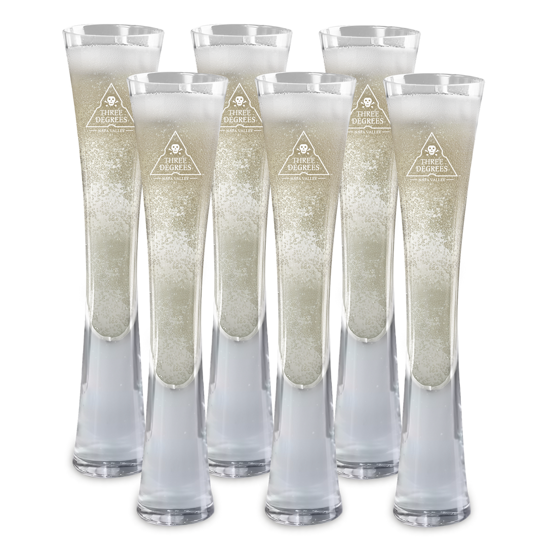 Hand Blown Artisan Crafted Champagne Flute