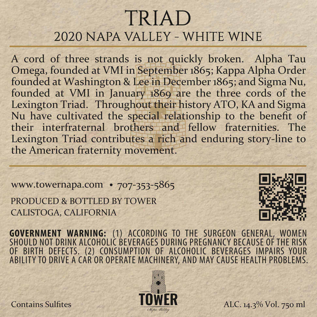 Triad - 2020 Cuvée Blanc - Napa Valley