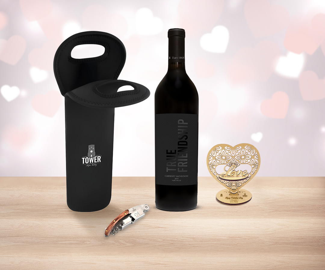 Valentine Red Wine & Tote Bag Delight