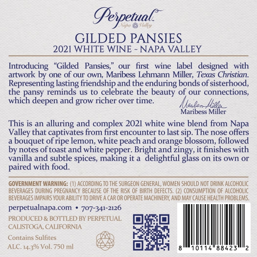 Gilded Pansies - 2021 Cuvée Blanc - Napa Valley