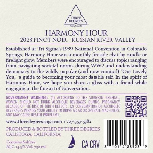Harmony Hour - 2023 Pinot Noir - Russian River Valley