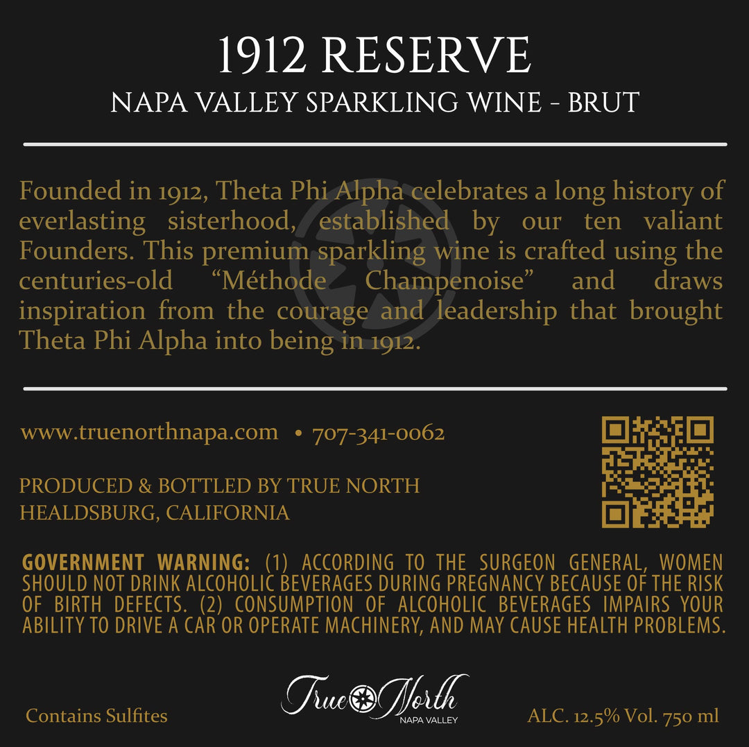 1912 Reserve - Sparkling Brut - Méthode Champenoise - Napa Valley