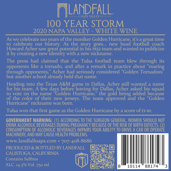 100 Year Storm - 2020 Cuvée Blanc - Napa Valley