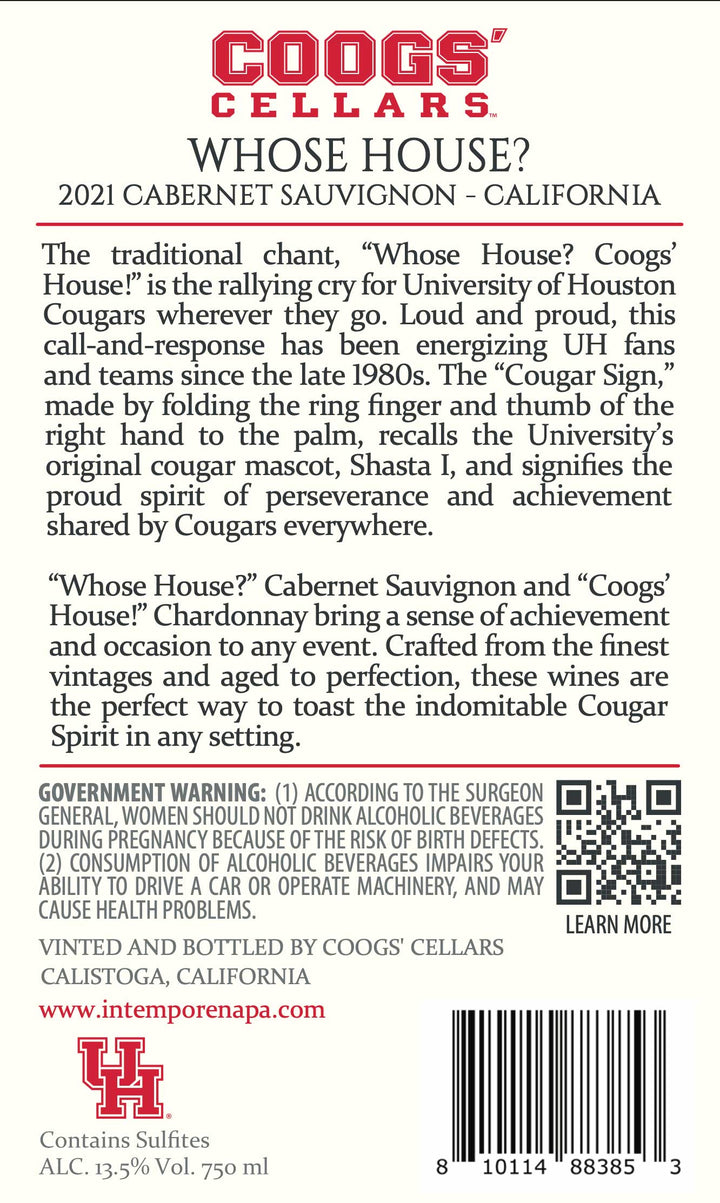 WHOSE HOUSE? - 2021 Cabernet Sauvignon - California